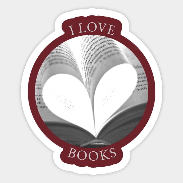 I LOVE BOOKS Sticker by FTLOG